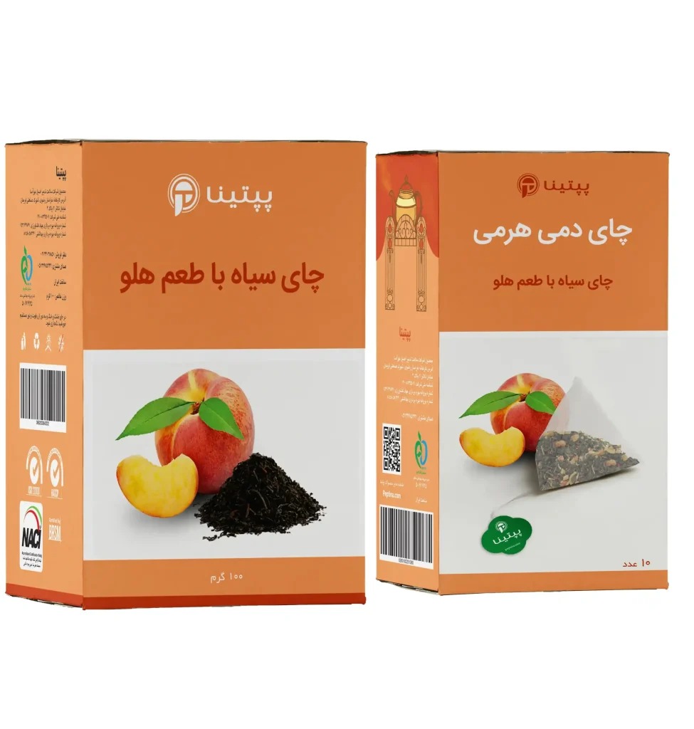 چای سیاه با طعم هلو پپتینا