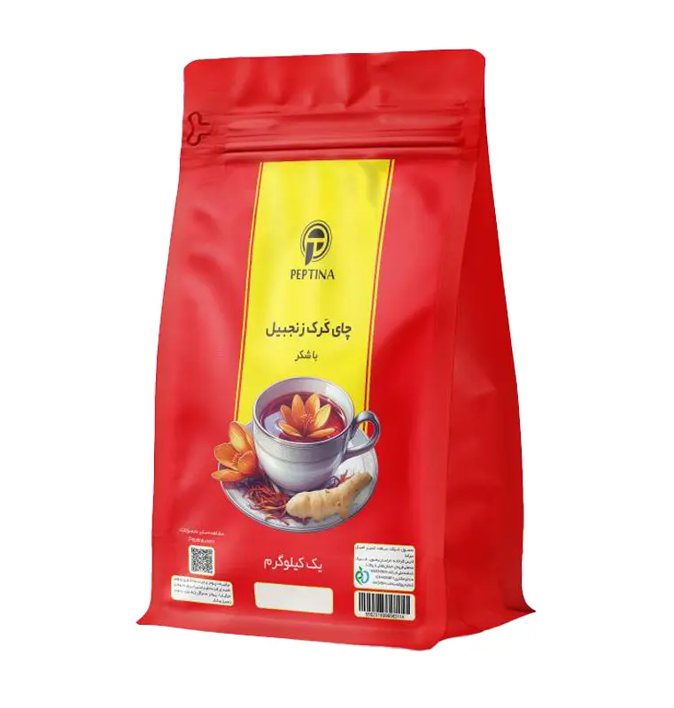 چای کرک زنجبیل با شکر پپتینا