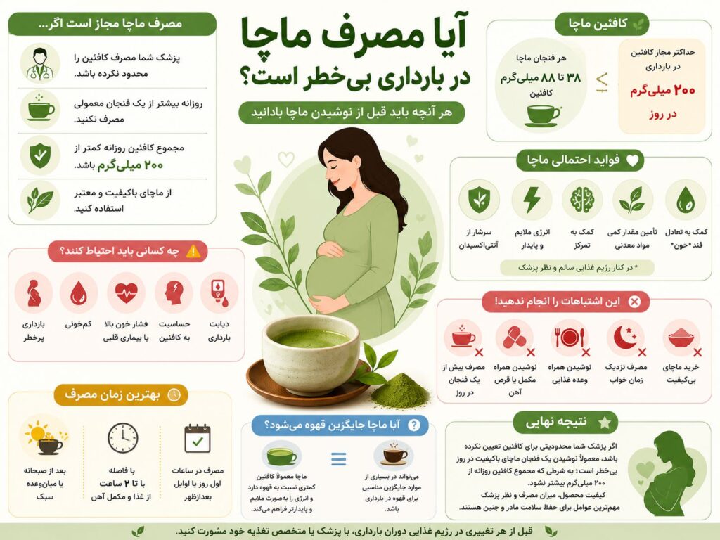 آیا مصرف ماچا دردوران حاملگی مجاز است؟ نظر پزشک